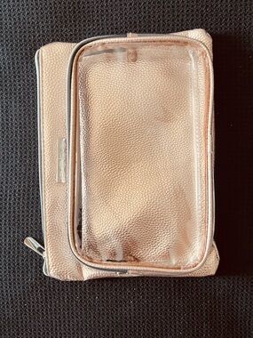 bebe Metallic Rose Cosmetic Pouch